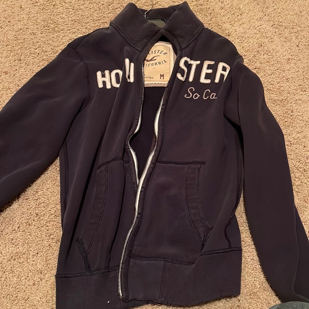 Size medium Hollister jacket blue